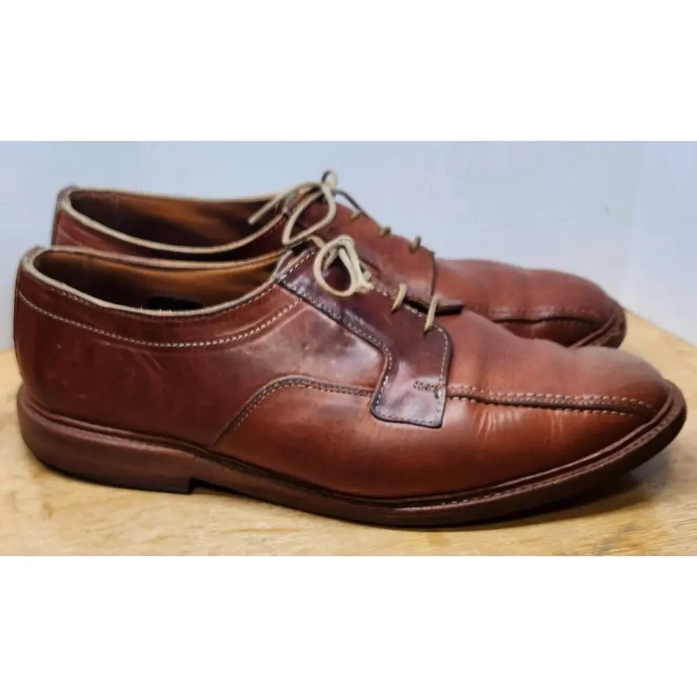 Allen Edmonds Bruce bicycle toe dress shoes, brown, men's US 11 3E EUC‎